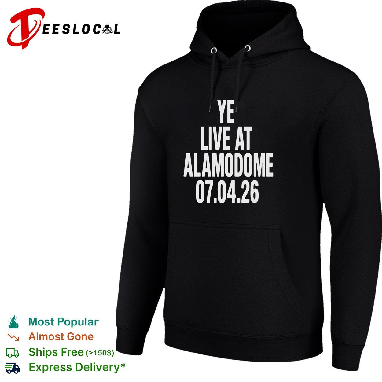 Ye live at Alamodome July 4 2026 shirt