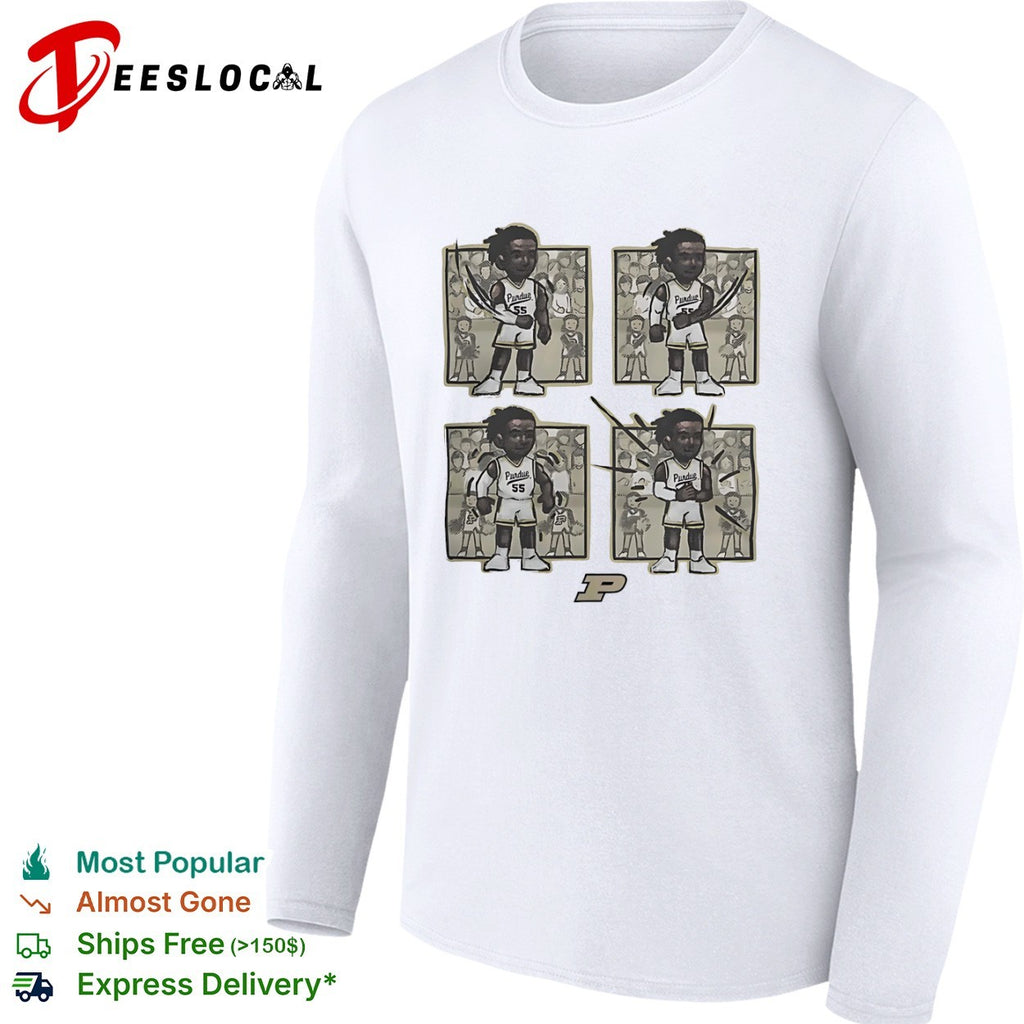 Zach Edey Purdue Boilermakers NCAA Purdue 55 Comic Strip Parody Performance shirt
