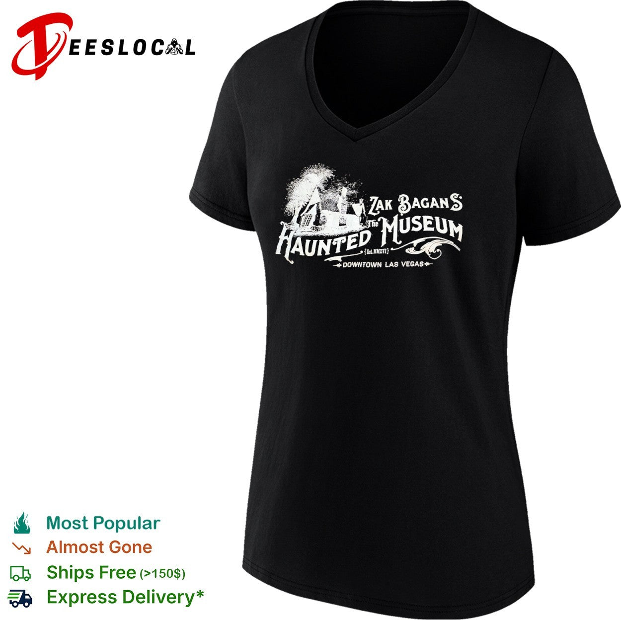 Zak Bagans haunted house the Haunted Museum est mmxvi downtown Las Vegas shirt