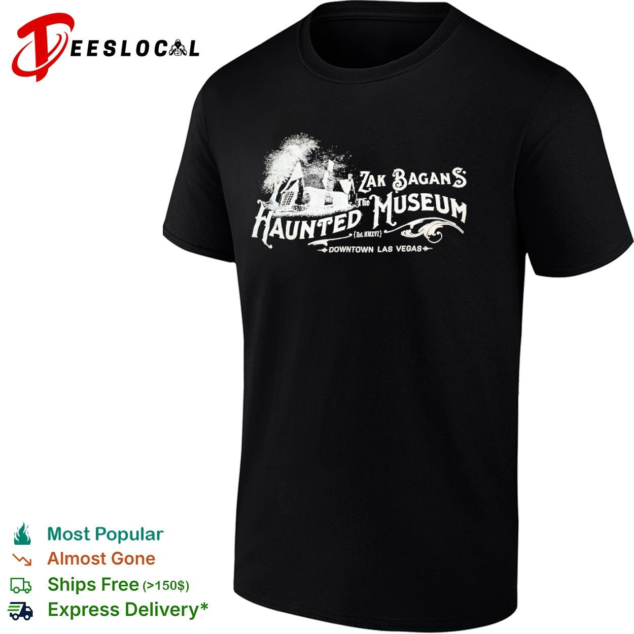 Zak Bagans haunted house the Haunted Museum est mmxvi downtown Las Vegas shirt