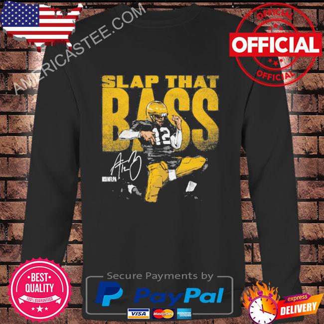 Aaron rodgers green bay bass slap shirt