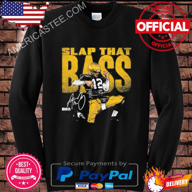 Aaron rodgers green bay bass slap shirt