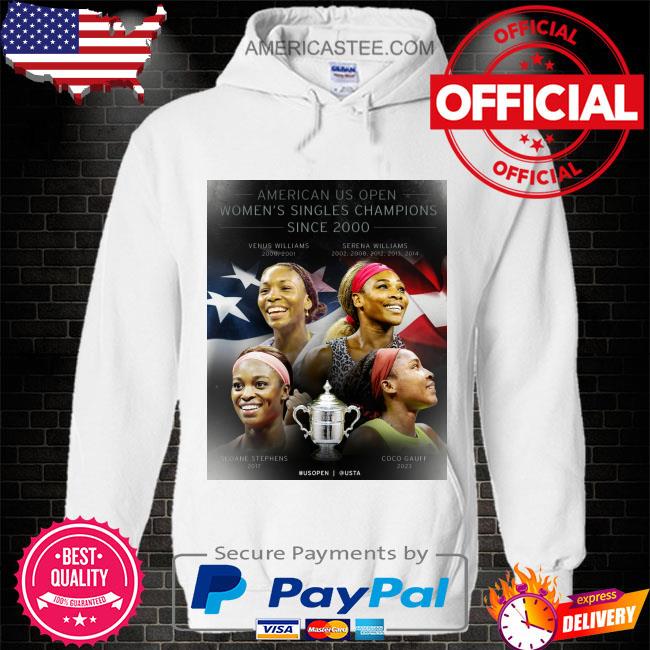 American us open women’s champions coco gauff since 2000-2023 shirt
