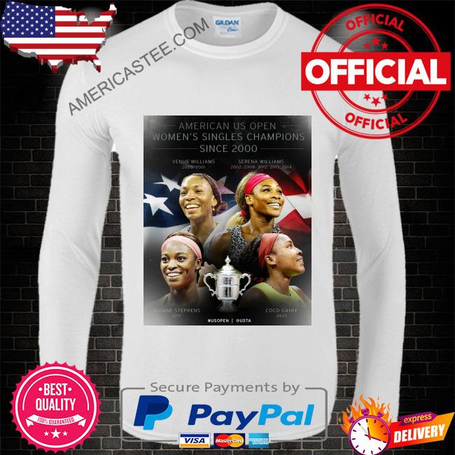 American us open women’s champions coco gauff since 2000-2023 shirt