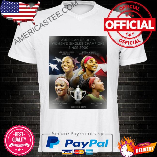 American us open women’s champions coco gauff since 2000-2023 shirt