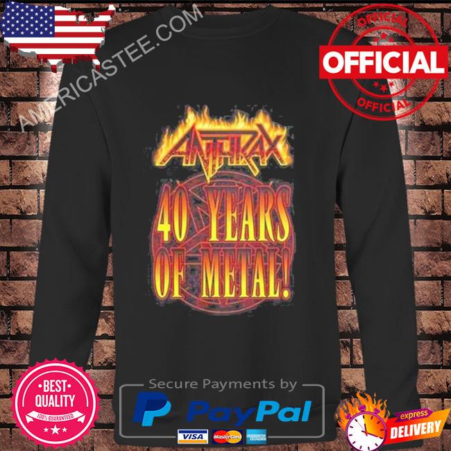 Anthrax 40Th Anniversary Of Metal Shirt