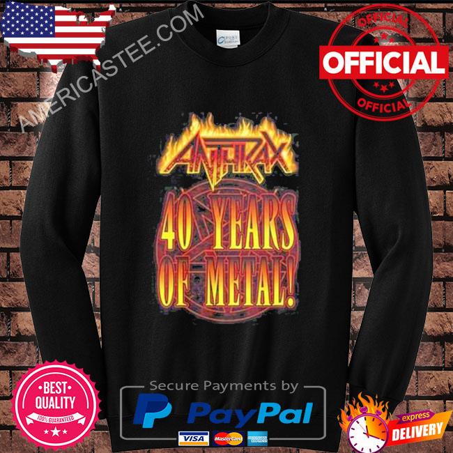 Anthrax 40Th Anniversary Of Metal Shirt