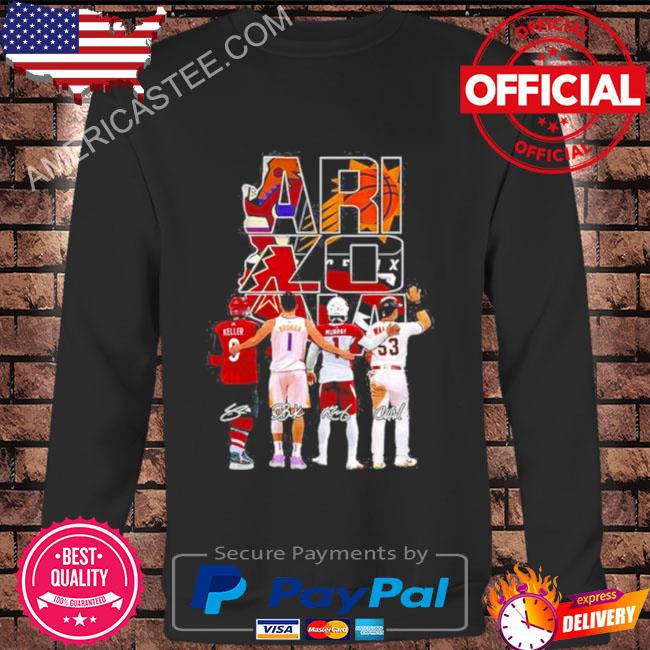 Arizona basketball team with signatures shirt