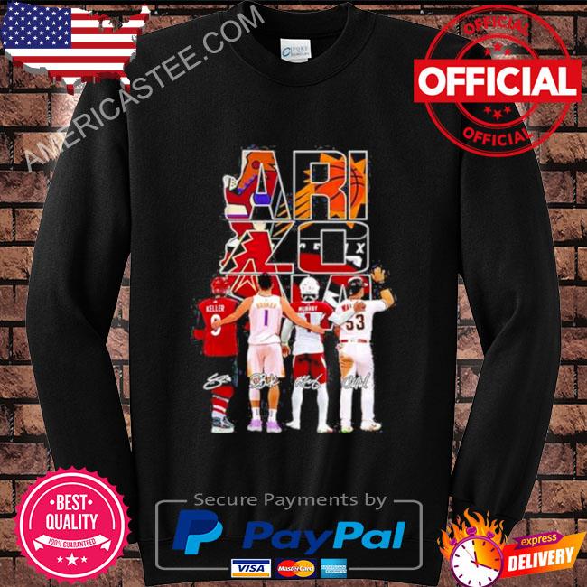 Arizona basketball team with signatures shirt