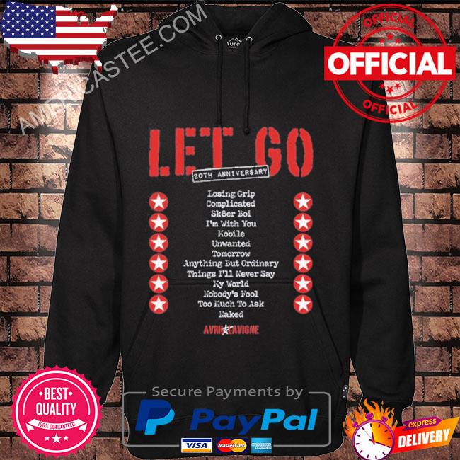 Avril Lavigne Tracklist let go shirt
