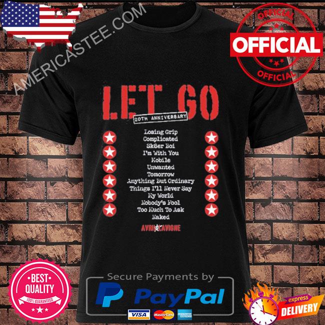 Avril Lavigne Tracklist let go shirt