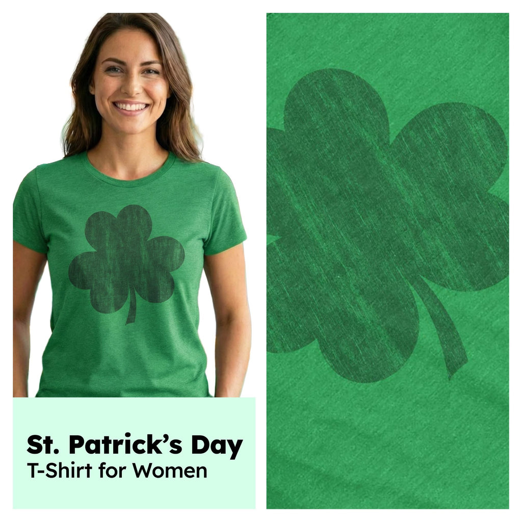 Distressed Clover Women's T Shirt