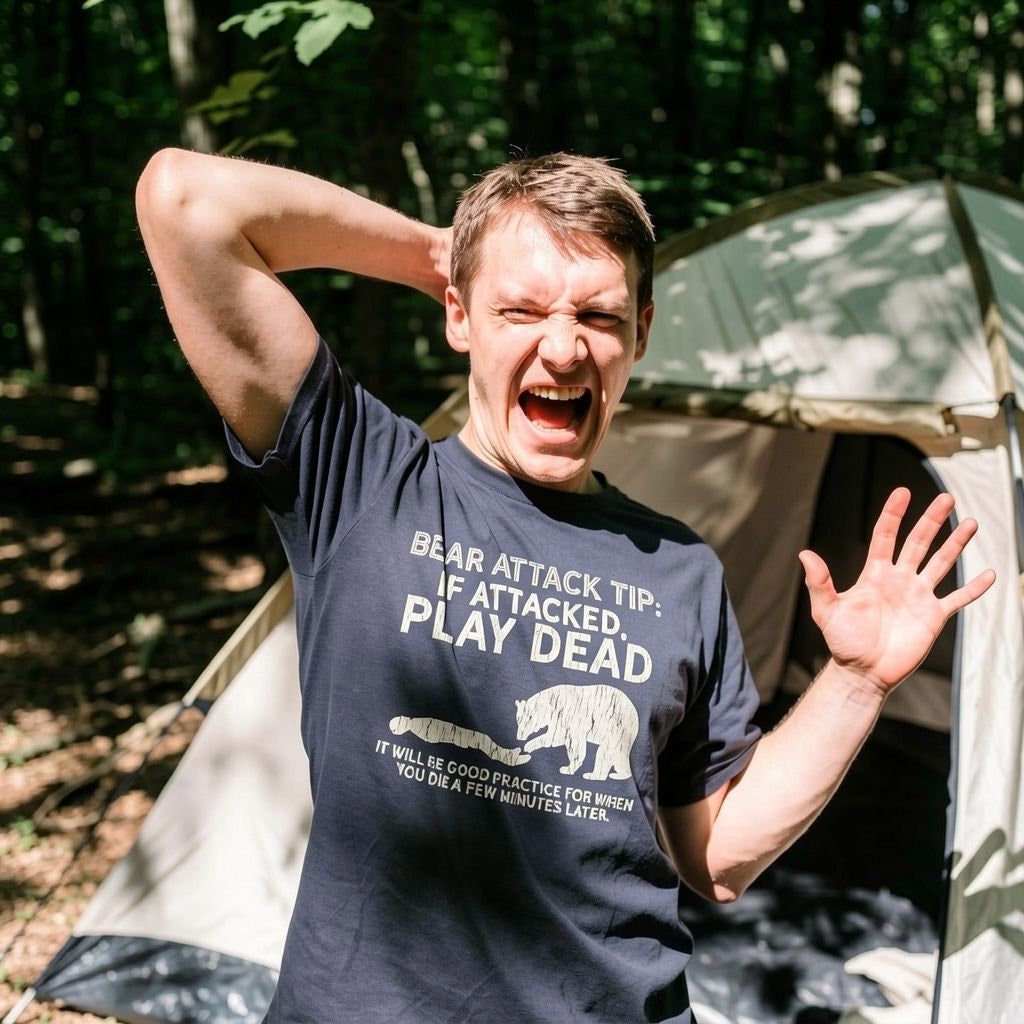 Bear Attack Tip Men's T Shirt