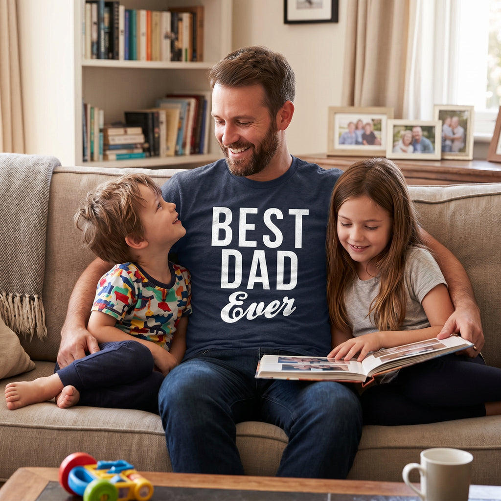 Best Dad Ever Script Men's T Shirt
