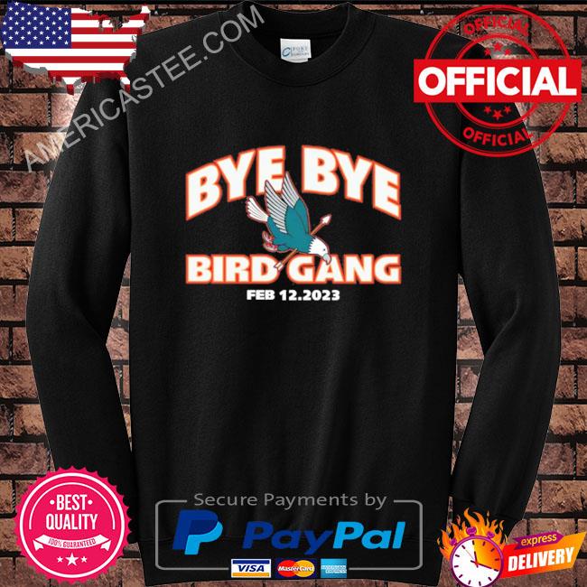 Black bye bye bird gang barstool sports shirt