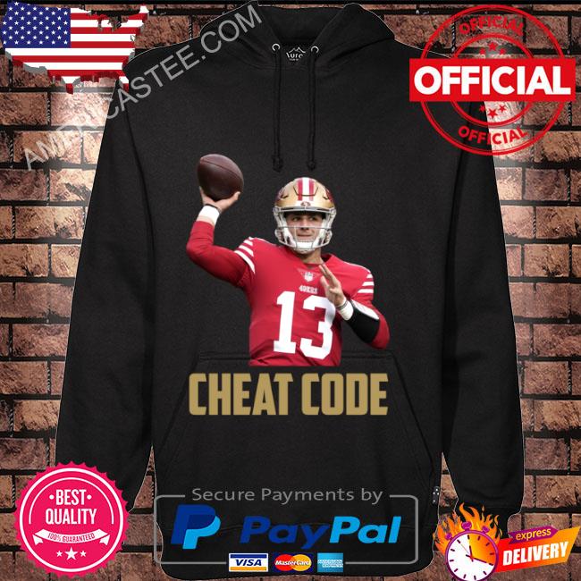 Brock purdy cheat code san francisco football fan shirt
