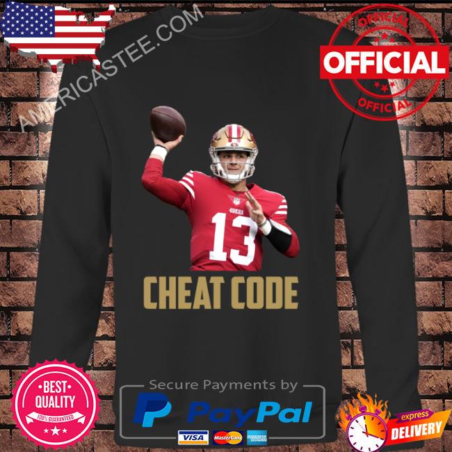 Brock purdy cheat code san francisco football fan shirt