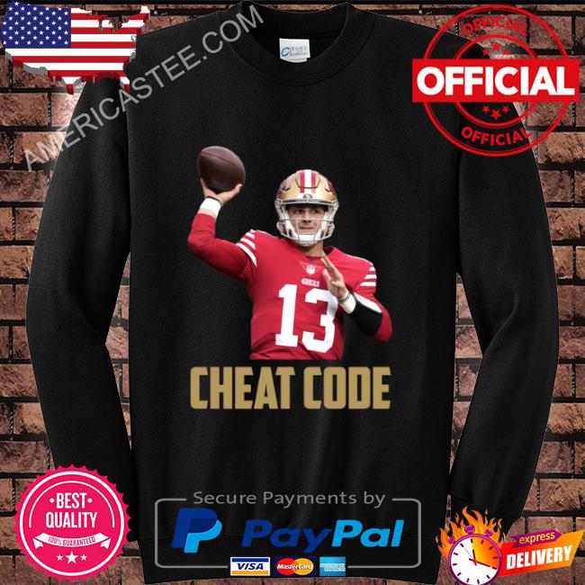 Brock purdy cheat code san francisco football fan shirt