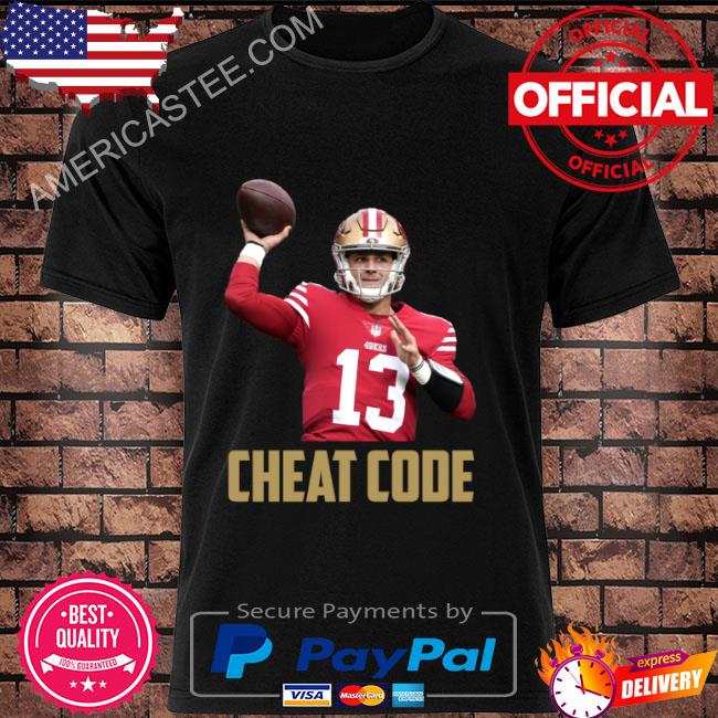 Brock purdy cheat code san francisco football fan shirt