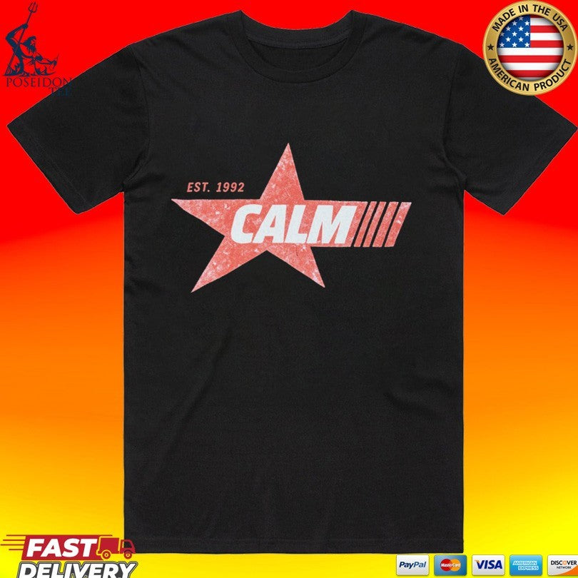 Calm Red Star Est 1992 T-shirt
