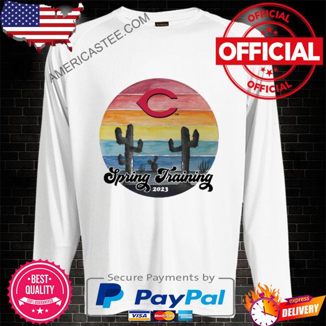 Cincinnati reds tiny turnip 2023 spring training fringe shirt