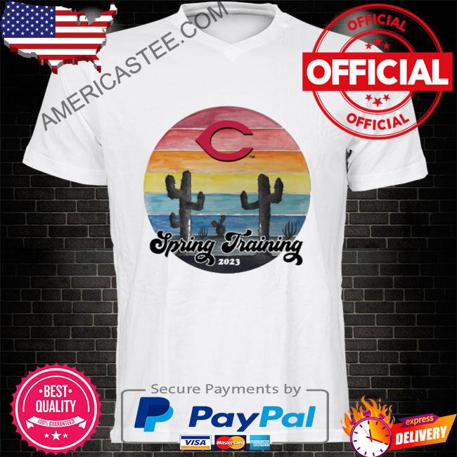 Cincinnati reds tiny turnip 2023 spring training fringe shirt