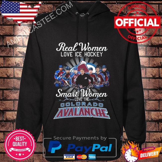 Colorado Avalanche real women love hockey smart women love the Colorado Avalanche signatures 2023 shirt