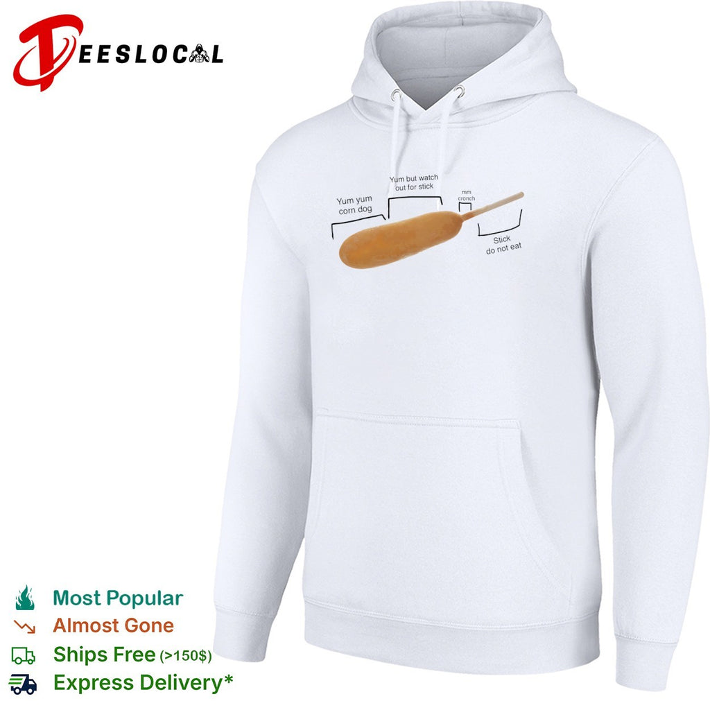 corn dog watch out for stick diagram yum yum mm cronch do not eat shirt
