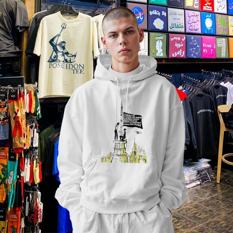 Cuando El Poder Del Amor Sea Mas Fuerte Que El Amor Al Poder El Mundo Conocera La Paz Anti War Proposal Tower Flag T-shirt