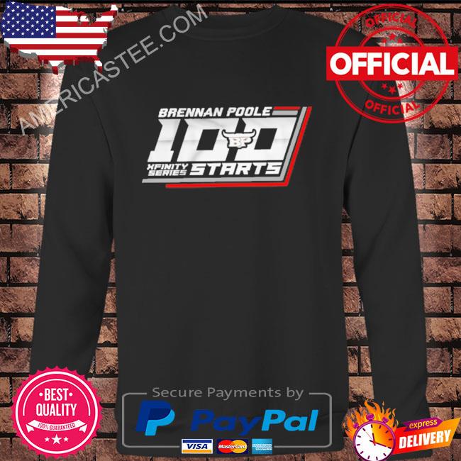 Daily down force brennan poole 100th start commemorative shirt