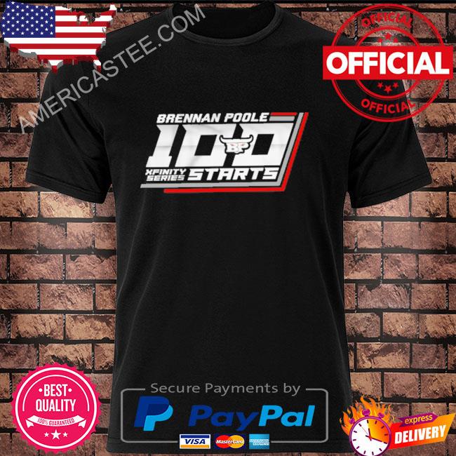 Daily down force brennan poole 100th start commemorative shirt