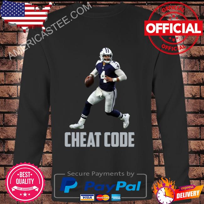 Dak prescott cheat code Dallas football fan shirt