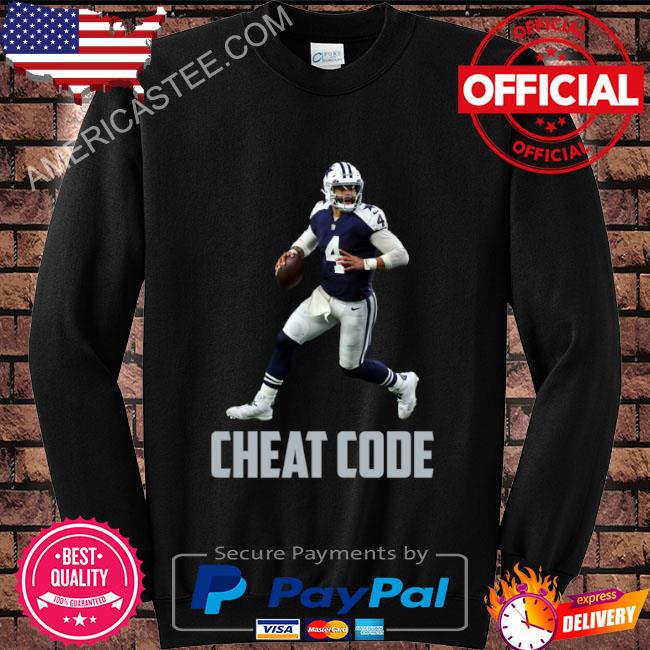 Dak prescott cheat code Dallas football fan shirt