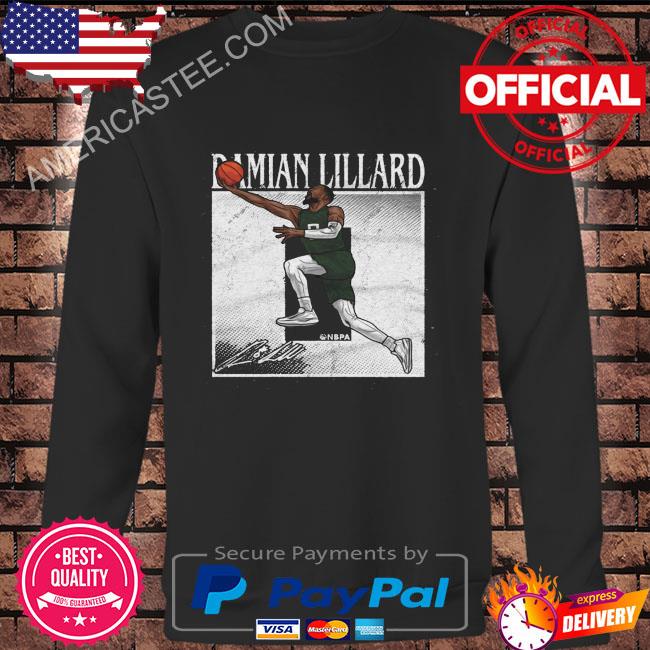 Damian lillard milwaukee number signature shirt