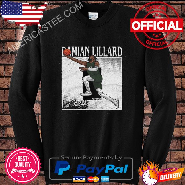 Damian lillard milwaukee number signature shirt