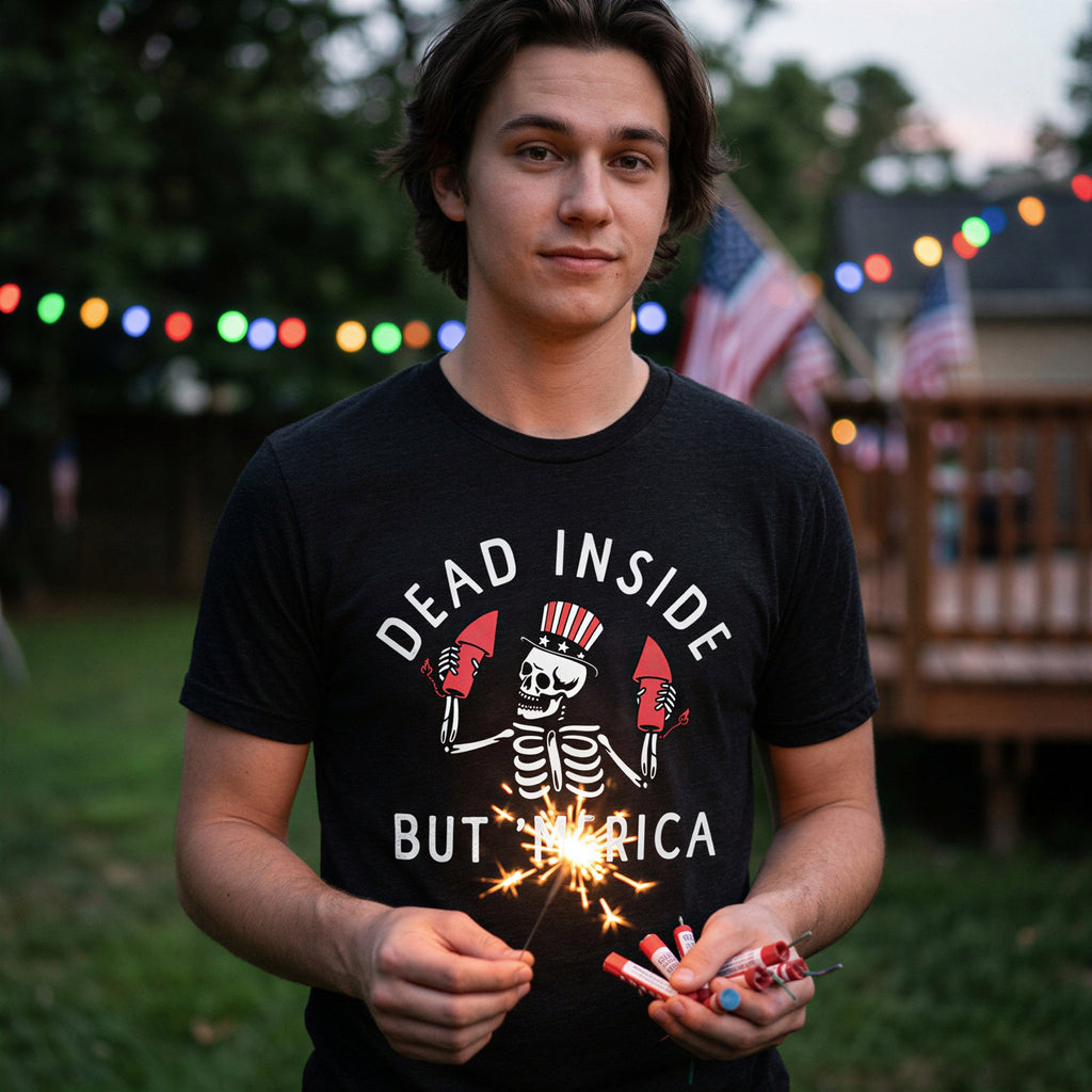 Dead Inside But Merica Men's T Shirt