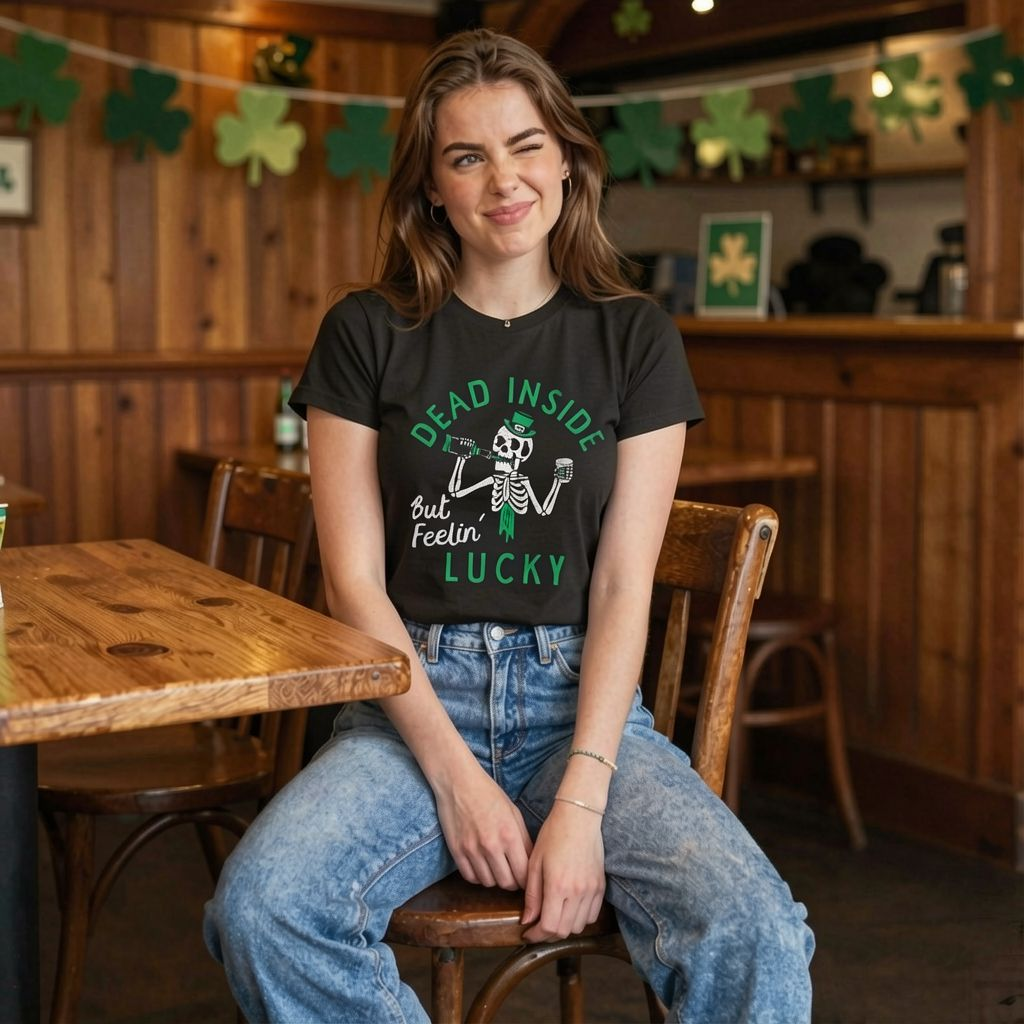 Dead Inside But Feeling Lucky Women's T Shirt
