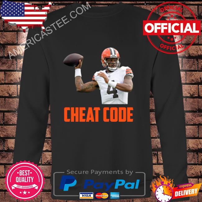 Deshaun watson cheat code cleveland football fan shirt