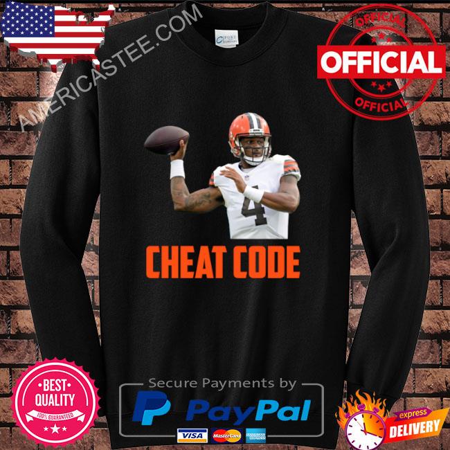 Deshaun watson cheat code cleveland football fan shirt