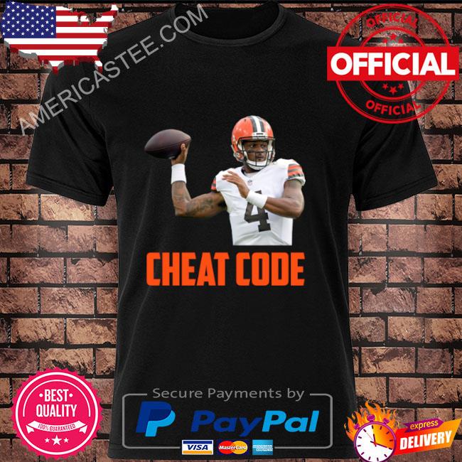 Deshaun watson cheat code cleveland football fan shirt