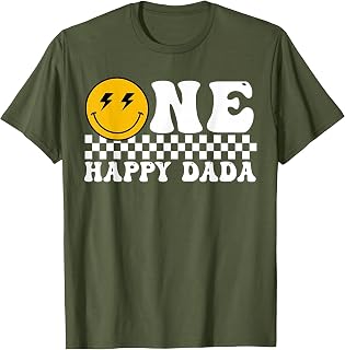 Happy Dada 1st Birthday Family Matching Unisex T-shirt, Sweatshirt, Hoodie (1)