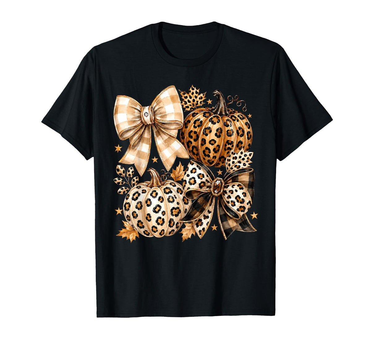 Coquette Bow Leopard Pumpkin Thanksgiving Autumn Fall Leaves (1)