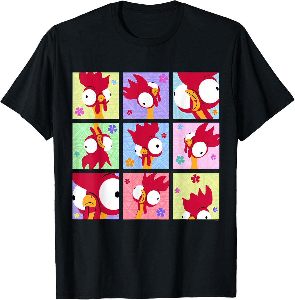 Moana Heihei Moods Rooster Tropical Island Grid Unisex T-shirt, Sweatshirt, Hoodie (1)