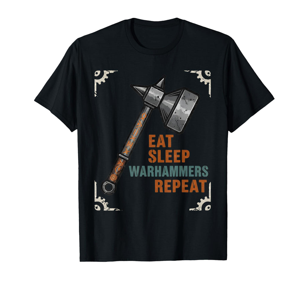 Eat Sleeps Warhammers Repeats Tee Vintage Unisex T-shirt, Sweatshirt, Hoodie (1)
