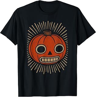 Vintage Retro Jack Lantern Pumpkin Face Spooky Halloween (1)