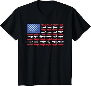 Pilot Airplane American Flag Plane Aviation Unisex T-shirt, Sweatshirt, Hoodie (1)