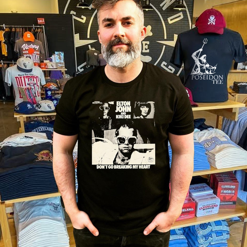 Elton John And Kiki Dee Don’t Go Breaking My Heart Charcoal T-shirt