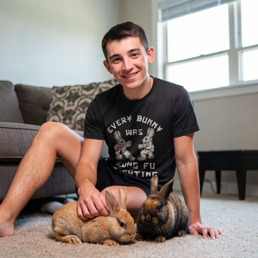 Every Bunny Was Kung Fu Fighting Men's T Shirt