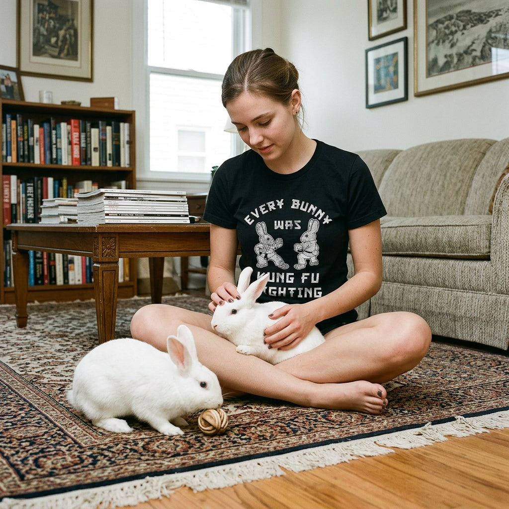 Every Bunny Was Kung Fu Fighting Women's T Shirt