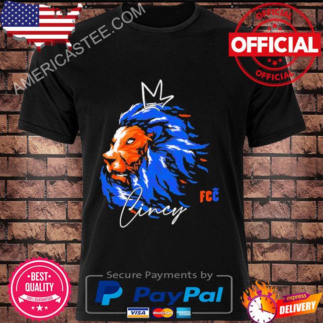 Fc cincinnati lion head sketch shirt